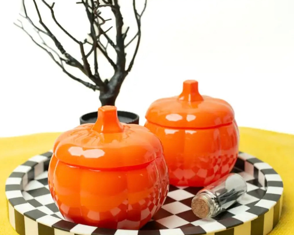 Orange Pumpkin Candles