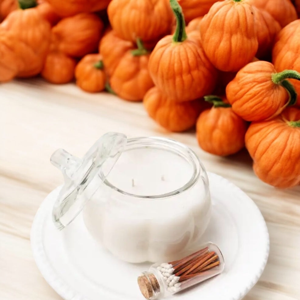 Clear Pumpkin Candles
