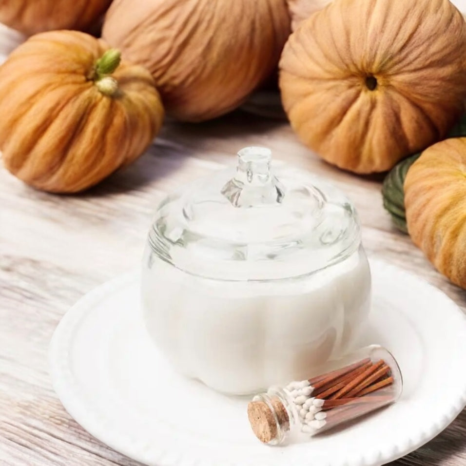 Clear Pumpkin Candles